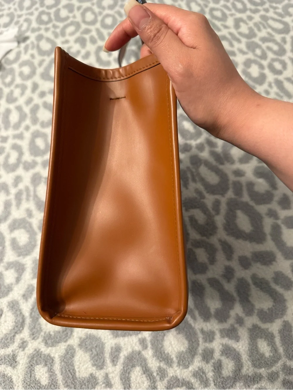 Fendi Sunshine Leather Tote with Tortoiseshell Handles